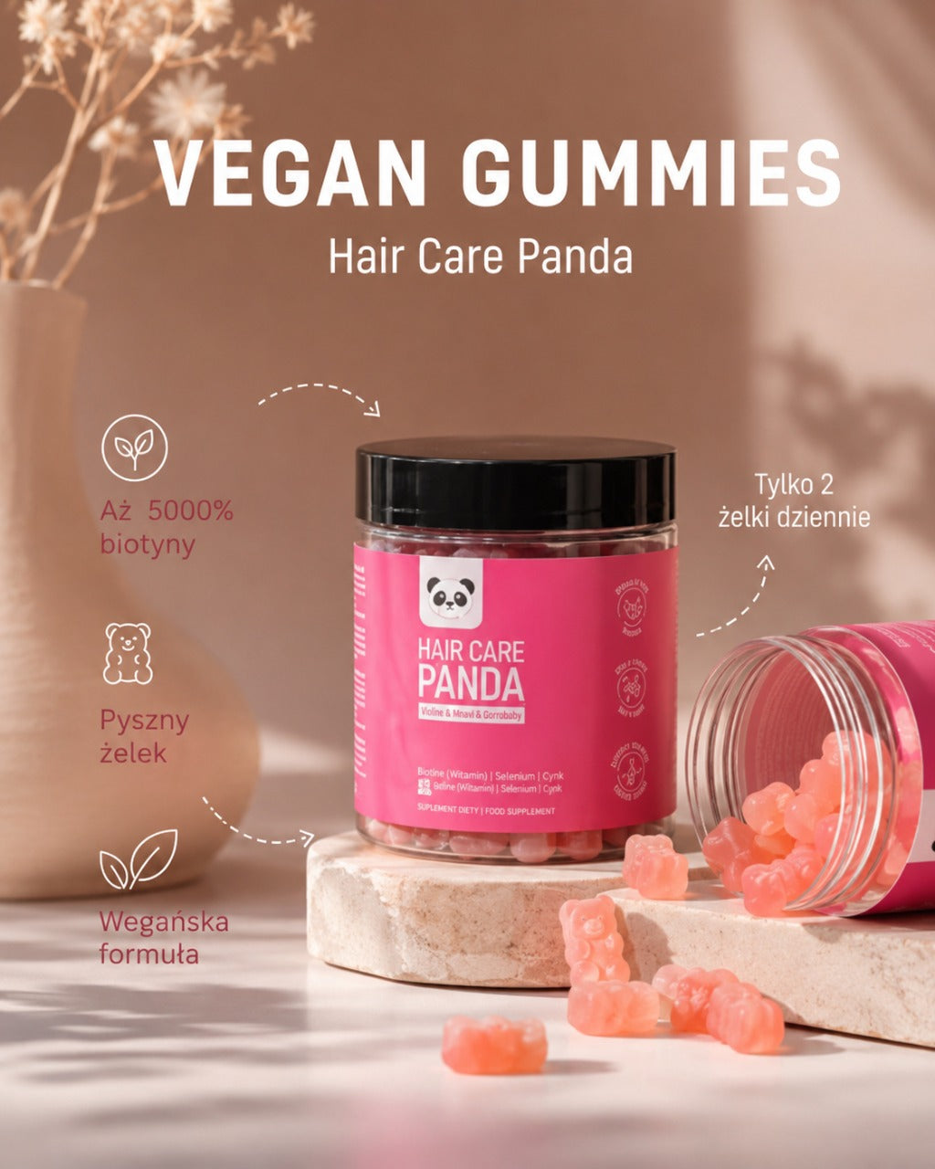 Vegan Gummies - Haarverzorging Panda