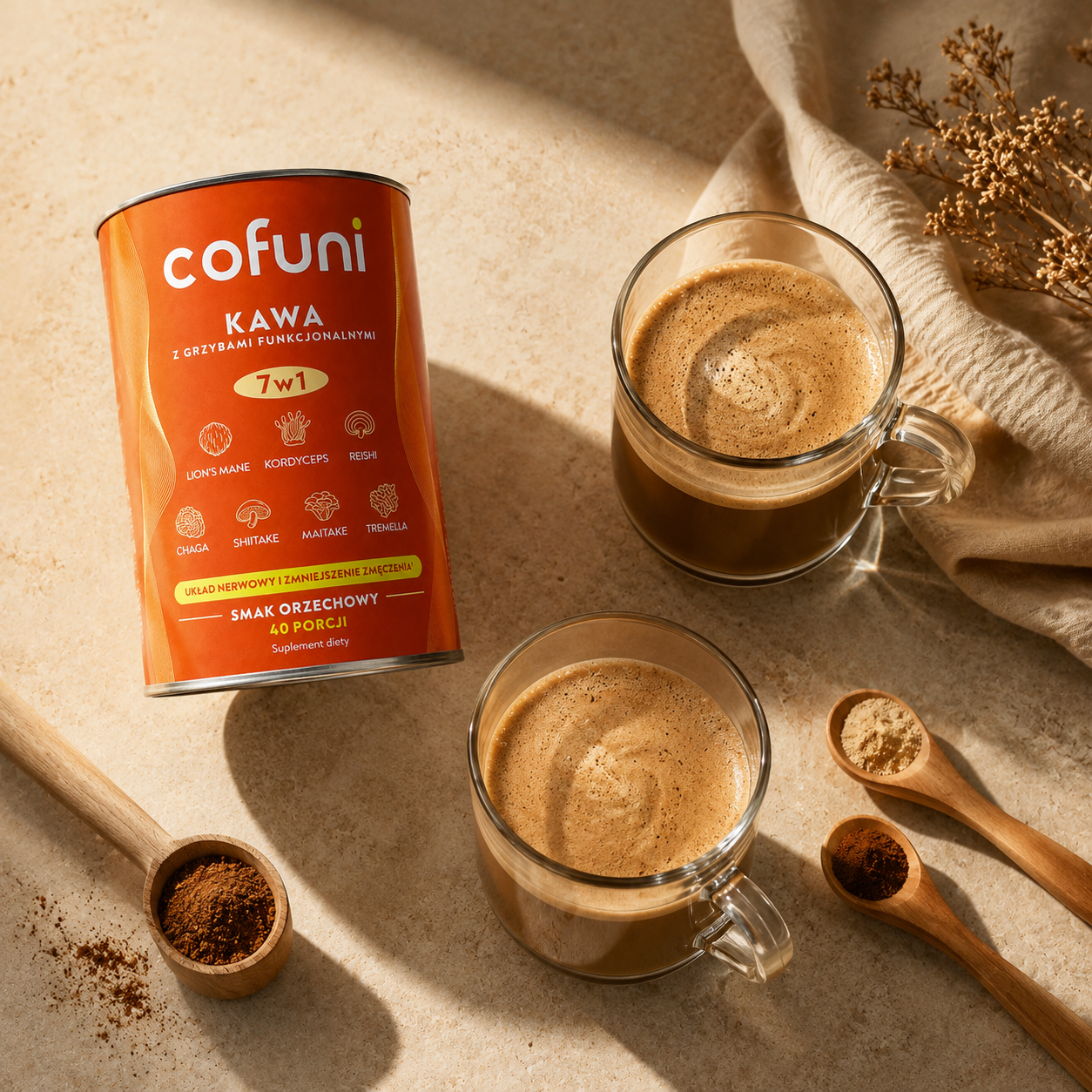 Cofuni - champignonkoffie met adaptogenen