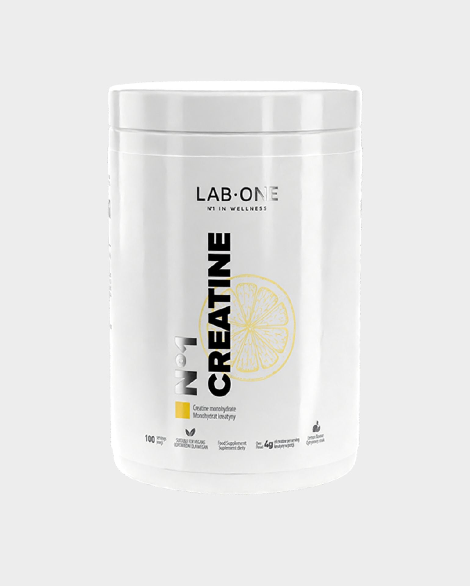 LAB ONE Creatine Creatine Creatine Monohydraat Citroen 5mg 500g